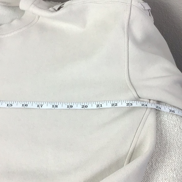 Lululemon Braided Sleeve Pullover White Opal size Large - Picture 6 of 8